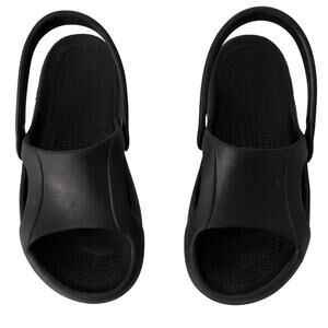 Crocs Nile Black Sandals Womens Size 9 Sling Back Comfort Lightweight Outdoor